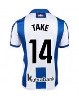 Moške Nogometnih dresov Real Sociedad Takefusa Kubo #14 Domači 2024-25 Kratki rokavi